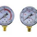 SA - Low and High Pressure Gauges for Acetylene Regulator 0-30 psi & 0-400 psi - 2 inches - 1/8'' Thread - LDP