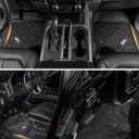 3W Floor Mats & Truck Bed Mat for Nissan Frontier 2025 2024 2023 2022 Crew Cab(NOT for 2nd with Under Seat Speaker), All Weather TPE Custom Fit Car Liner for Frontier