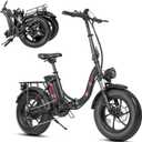 Windone S16 Electric Bike for Adults, Max 22MPH Speed & 50 Miles Range (PAS), 750W Peak Motor Ebike with 48V/ 13Ah Removable Battery, 16" x 4.0 Fat Tire and Shock Absorber, UL Certified