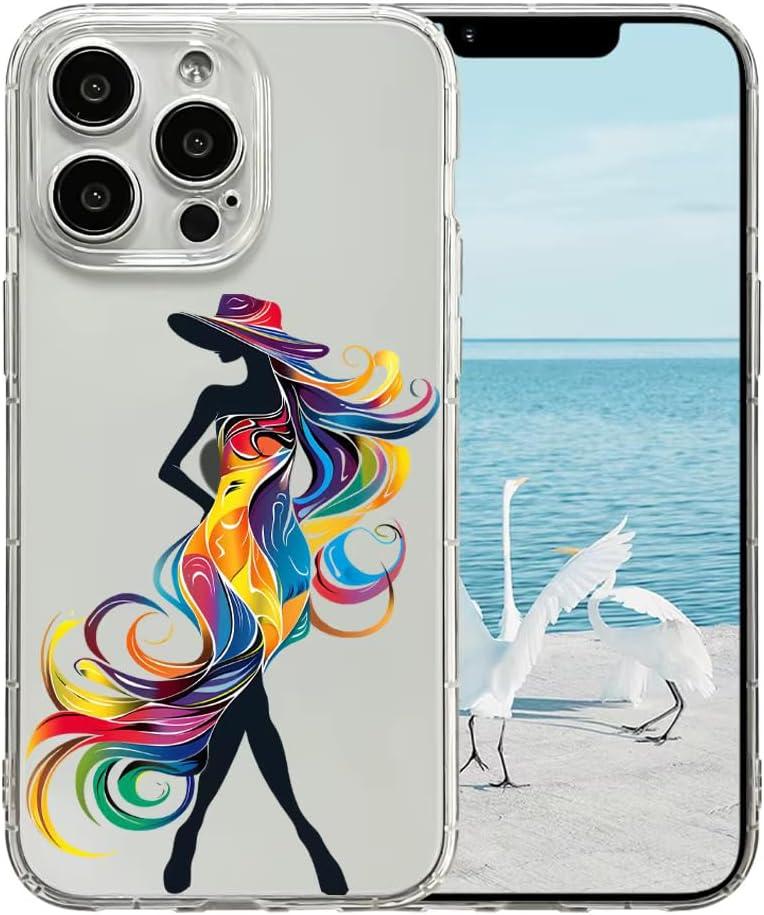 Girls Women Luxury Mobile Phone Case for iPhone 17, 17 air and 17 Pro Shockproof Clear Floral Soft Clear Floral Shockproof (G, iPhone 17)