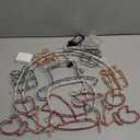 Christmas Window Decorations Lights, 24" Large Animated Light up Window Silhouette Lights for Indoor Home New Year Festival Holiday Decor(Juggling Santa)