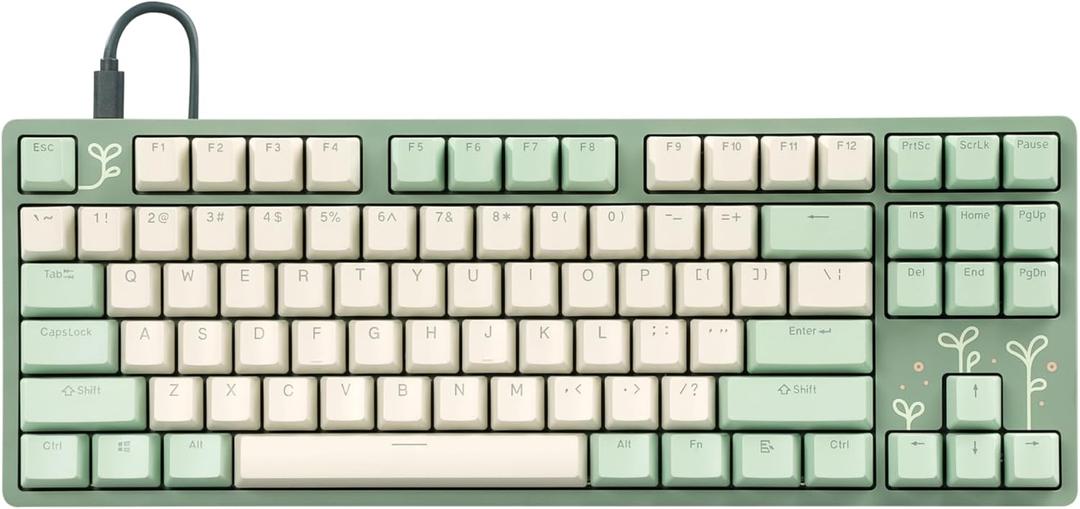 DROP Expression Series Shinai TKL Mechanical Keyboard - Holy Panda X Tactile Switches - PBT Double-Shot Keycaps - LED Backlight - Green