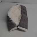 Furry Pet Bed/Mat (Convertible) - White, 10"L x 3"W x 12.5"Th