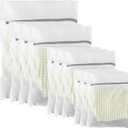 10 Pack Mesh Laundry Bags for Delicates with Non Rust Zipper- MDSXO White Laundry Bags Mesh Wash Bags, Easy Fit Bra, Sock, Lingerie, Sneaker, Baby Laundry for Washing Machine Travel Storage[1XL/ 3L/ 3M/ 3S]