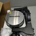 Waffle Maker, 1400W Belgian Waffle Maker, Double Waffle Iron 180 Flip, 8 Slices, Rotating & Nonstick Plates, Removable Drip Tray Easy to Clean, Locking Buckle & Cool Touch Handle, Stainless Steel (Black)