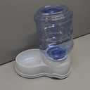 Amazon Basics Gravity Pet Water Dispenser for Cat and Dog, Easy to Clean, 1 Gallon Capacity, Small, Gray