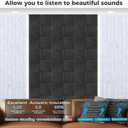 16 Pack Large Fold Soundproof Wall Panels,12 x 12 x 0.47 in Sound Proof Foam Panels for Walls, 1.2lb/ft High Density, Thicker 0.47in, Acoustic Panels, Sound Dampening Panels Gray