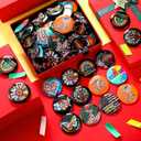 Tondiamo 120 Pcs/ 240 Pcs Large Hispanic Heritage Month Buttons Pins Bulk 2.24 Inch Spanish Heritage Buttons National Latino Brooch Pins Hispanic Gift Decoration for Teacher Supplies Rewards