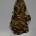 SWACC 12-Inch Short Screw Curls Claw Clip Ponytail Extensions Synthetic Clip in Drawstring Curly Ponytail Hairpiece Jaw Clip Hair Extension (Strawberry Blonde-27#)