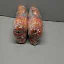 2 x SHareconn 20 Bundles Artificial Fall Flowers for Outdoors Decoration, Fake Silk Daisy Realistic Faux Plants UV Resistant for Planter Home Porch Patio Autumn Indoor Outside Decor, Sunset Red Orange