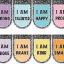 Tudomro 8 Pcs Motivational Classroom Curtain, 36" x 24", Pastel Composition, 23.6"W x 35.4"L