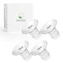 TOVVILD 15mm Flange Inserts for 24mm Flange/Shield, Compatible with Momcozy/MOMMED/Spectra Breast Pumps, Pump Parts Replace (4PCS 15mm)