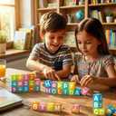 Magnetic Letters Blocks Magnetic Alphabet & Numbers ABC Learning Toys for Kids Colorful Uppercase Lowercase Numbers Math Symbols Emoticons Toys for Boys Girls 216 in 36 pcs