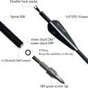 31inch Carbon Arrow Archery Targeting Practice Hunting Arrows for Compound & Recurve Bow with Removable Tips(Pack of 12)