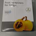 Freshmage Fruit Storage Containers for Fridge with Removable Colander, Airtight Food Storage Container, Dishwasher Safe Produce Saver for Refrigerator, Keep Berry Fruit Fresh Longer 4 pcs Small Clear