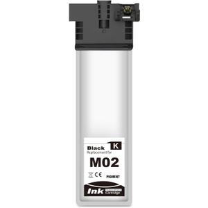 Remanufactured M02120 Standard Capacity Black Ink Cartridge M02 Replacement for Workforce Pro WF-M5799 WF-M5299 WF M5799 M5299 (1 Black)