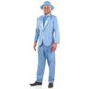 Mens Harry Comedy Costume M-XL Adult 90s Dumb & Dumber Blue Suit Halloween Prom,Size M