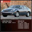 Exhaust Resonator Muffler Pipe System Replacement kit Compatible with 2002-2006 Camry 2.4L L4 engine，Muffler and Tail Pipe，Repklace OE: 48331,18885