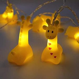 Fantasee 1.5M 10 LED Giraffe String Lights Battery Operated LED Fairy Fantastic Lights for Bedroom Baby Room Child Room Birthday Party Decoration (Giraffe)