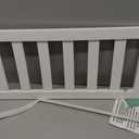 Salcod Toddler Safe Guardrail Compatible with Delta Children Convertible Crib, Crib Rail for Prevent Toddler from Rolling Off The Bed, White, 25.25"W x 11"H