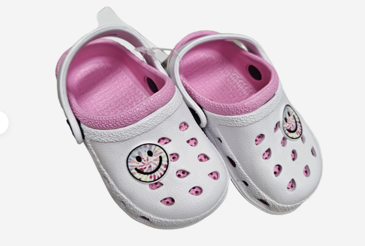 Smiley Face CHARM CLOG Size 5