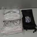 OXG 4 Pack Anti-Fog Safety Glasses, Z87.1+ Stylish Safety Goggles - Blue Light Blocking Protective Eyewear for Nurse (Leopard+pink+clear+black)