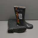 landchief Rain Boots for Women, Waterproof Ladies Tall Knee High Rubber boots,Comfort Garden Boots Anti-Slip Mid Heel Women Rain Shoes Outdoor (8, Red Flowers)