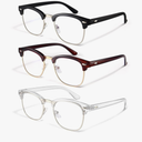 racico Computer Blue Light Blocking Glasses Blue Light Glasses Men Women, Anti Blu-Ray Clear Gaming Glasses Lenses