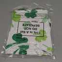 Timgle St Patricks Day Rugs Shamrock Bathroom Rug Non Slip Irish Clover Door Mat Absorbent Washable Luck Shamrock Bath Mat St Patricks Day Carpet for Kitchen Living Room, 23.6 x 27.7 Inch(Green White)