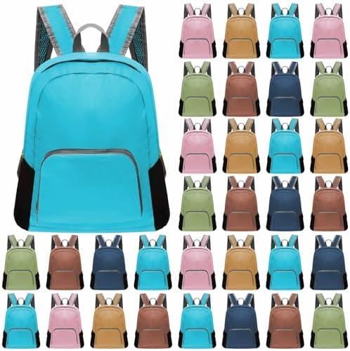 Patelai 48 Pcs 17" Backpacks Bulk for Kids Colorful Bookbags for Elementary Middle High School Boys Girls Charity Donate(Classic Colors)