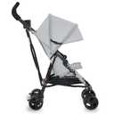 Dream On Me Rover Convenience Baby Stroller Lightweight & Compact Travel Umbrella Stroller, Quick One-Hand Fold, Lockable Rear Wheels, Adjustable Canopy, 3-Point Safety Harness & Cup Holder Grey