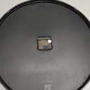 Plumeet Extra Large Wall Clock - 16" Non Ticking Silent Quartz Black Wall Clocks - Simple Design Wall Clocks for Living Room Decor, Battery Operated, White