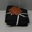 ECDYQXVU Cotton Rope Basket, Storage Baskets with Handle, 15x10x9 Inch Woven Basket for Shelves, Laundry, Towels, Clothes, Books (Black 2Pack)