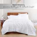 Lane linen 100% Organic Cotton Sheets 3 Pcs Twin Sheet Set, Classic Percale Weave, 39" x 75" ( Twin, White )