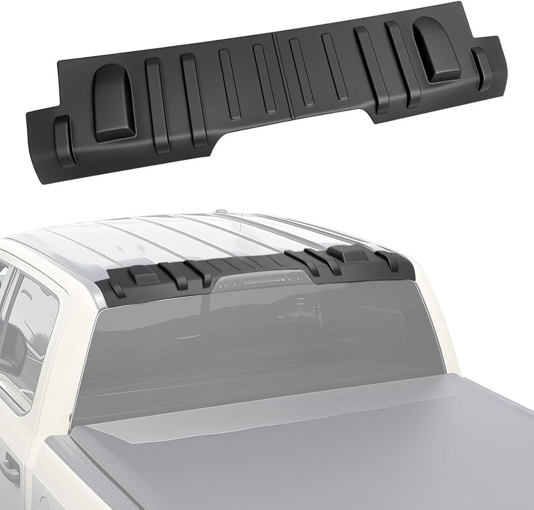 Truck Roof Spoiler Compatible with 2015-2020 Ford F150 2017-2020 F250 F350 Rear Roof Protector Wing Fits for F150 F250 F350 Accessories Roof Mat Third Brake Light