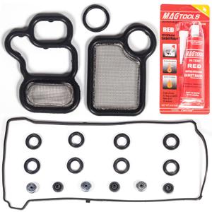 VS50614R for Honda CR-V 2.4 Valve Cover Gasket&Gasket Maker 3oz Accord Civic Element Crosstour Acura CSX ILX RDX RSX TSX 2.0 2.3 2.4L 2002 2003 2004 2005 2006 2007 2008 2009-2013 12341-R40-A00 ES73071