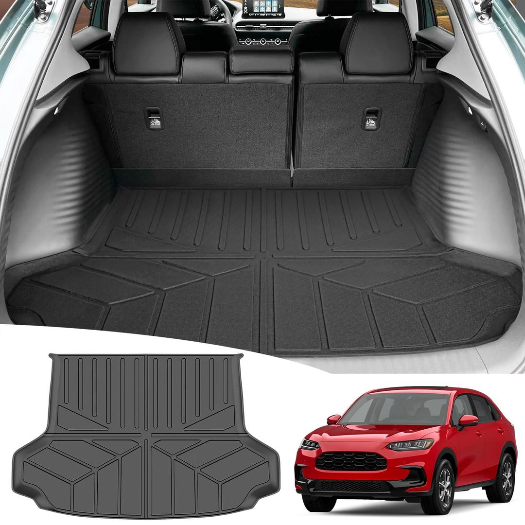 JTYZSM Trunk Mat for 2023-2026 Honda HRV Rear Cargo Mat All Weather Protector Cargo Liner for 2023 2024 2025 2026 HR-V Accessories