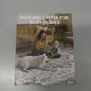 Nakagishi 7x9 Area Rug Living Room: Washable Boho Large Neutral Soft Farmhouse Modern Rugs Stain Resistant Moroccan Non-Slip Indoor Carpet for Bedroom Nursery Kids Playroom Office Dining Room- Gray