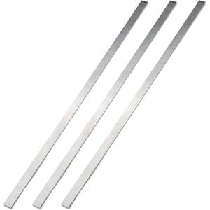 Blulu 3 Pcs 36" x 1" x 1/8" Hot Rolled Steel Flat Bar Solid Flat in Steel for Construction Industrial Applications Reinforcement Base Plates