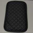 Auto Center Console Pad PU Leather Car Armrest Seat Box Cover Protector Universal Fit (D-Black)