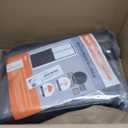 Magnetic Thermal Insulated Door Curtain for 72"x 80" Doors, Visible Door Cover for Heat Insulation, Magnetic Closure Thick Draft Blocker Blanket for Doorway to Keep Warm in Winter Cool in Summer (Black + Clear)