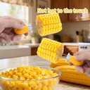 Corn Peeler for Corn on The Cob, New Long Handle Stainless Steel Corn Stripper Tool, Best Corn Cutter Tool for Home Kitchen, 4 Pack Corn Cob Peeler Stripper, Restaurant & Outdoor Dining