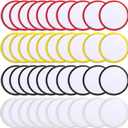40 Pieces Iron on Blank Sublimation Patch Round Fabric Heat Transfer Repair Blank Patch for Clothes, Hats, Uniforms, Backpacks, Shoes
