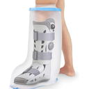 Waterproof Extra Wide Leg Cast Cover for Shower Adults, Extra Large Half Leg Shower Cover with NonSlip Bottom, Watertight Foot Protector for Plus Size Adults Surgery Shower Boot