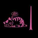 2 x Cute Cat Rear Wiper Sticker, High Reflective Funny Cat Dreaming Fish Sticker Cat Waving Tail Decal Reflective Stickers Car Rear Window Decoration Windshield Vinyl Sticker (Purple)