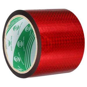 uxcell Washi Prism Tape 3.1 Inch x 55 Yards Holographic Metalized Reflective Tape for Holiday Packaging and Decoration, DIY and Art Craft (Red)