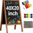 A-Frame Chalkboard Sign 40"x20" Magnetic Double‑Sided Sandwich Board