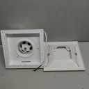 JOANAJO Bathroom Exhaust Fan with LED Light 8 inch Ceiling Mount Ventilation Fan 100 CFM,Voltage 110V,4 Inch Duct Quiet Bathroom Ventilation Exhaust Fan for Shower/Restroom/Office