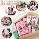 Sieral 10 Pcs Valentine's Day St. Patrick's Day Gnomes Gift Set 20oz Tumbler Blanket Canvas Tote Bag Socks Keychain Hair Claw Gift for Women Her Wife Girlfriend Romantic Gifts Wedding