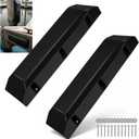 HUCHUANXIAN Dock Bumper,Black 24 inch Dock Bumper Guard,PVC Boat Dock Bumper,Dock Bumpers Marine Post Bumper for Horizontal Deck or Pier Fenders-2 Pack